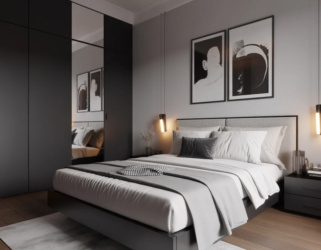 Create a Black and White Bedroom With a Sophisticated Modern Look