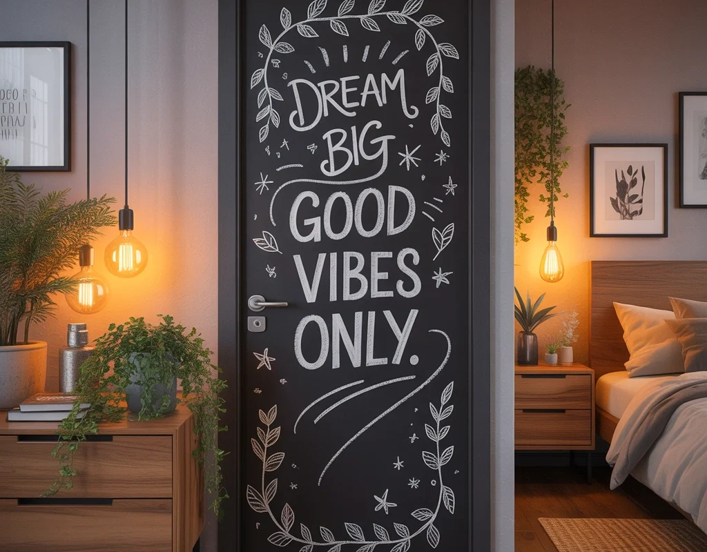 Create a Chalkboard Bedroom Door for a Creative and Interactive Design
