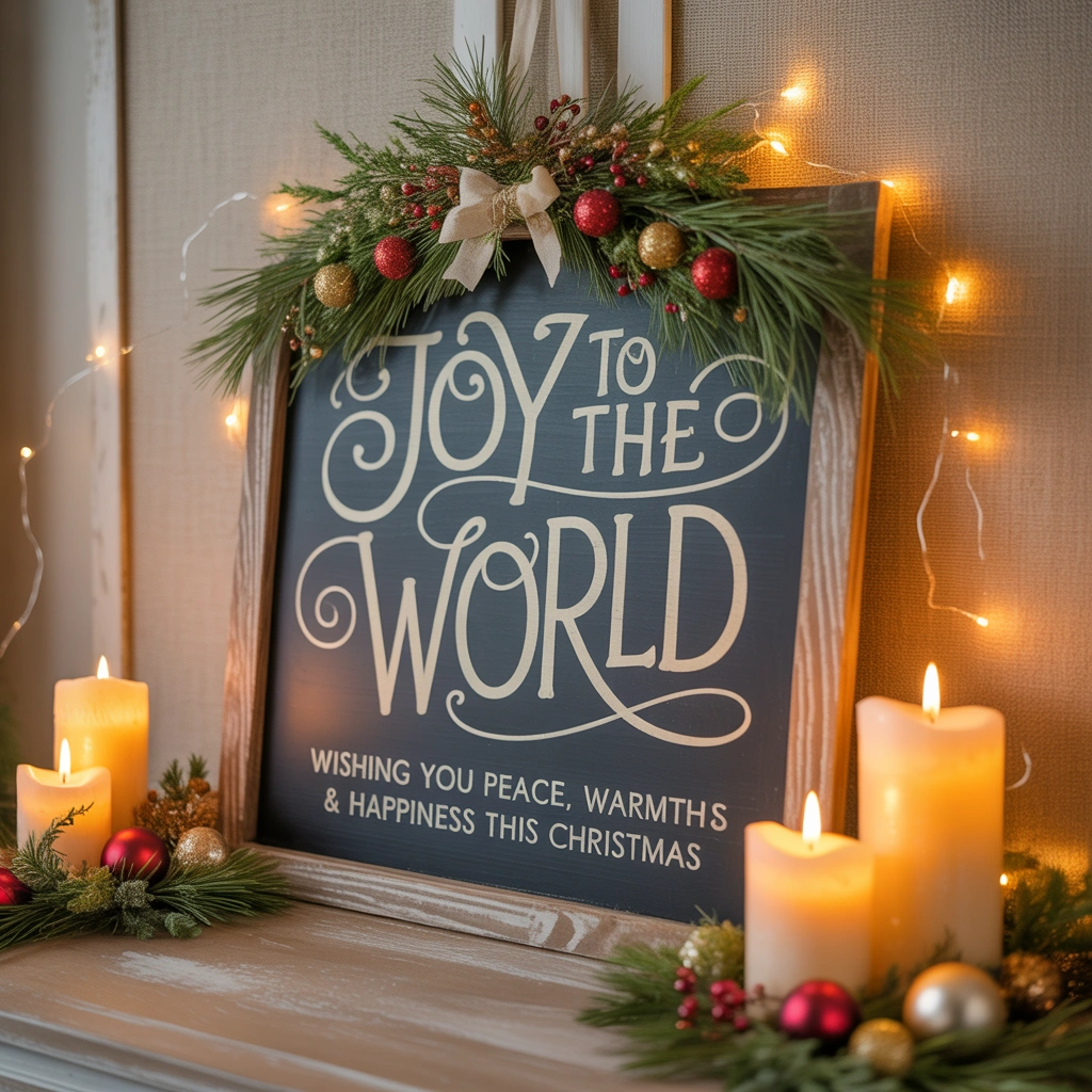 Create a Christmas Quote Board Decoration With Inspirational Messages