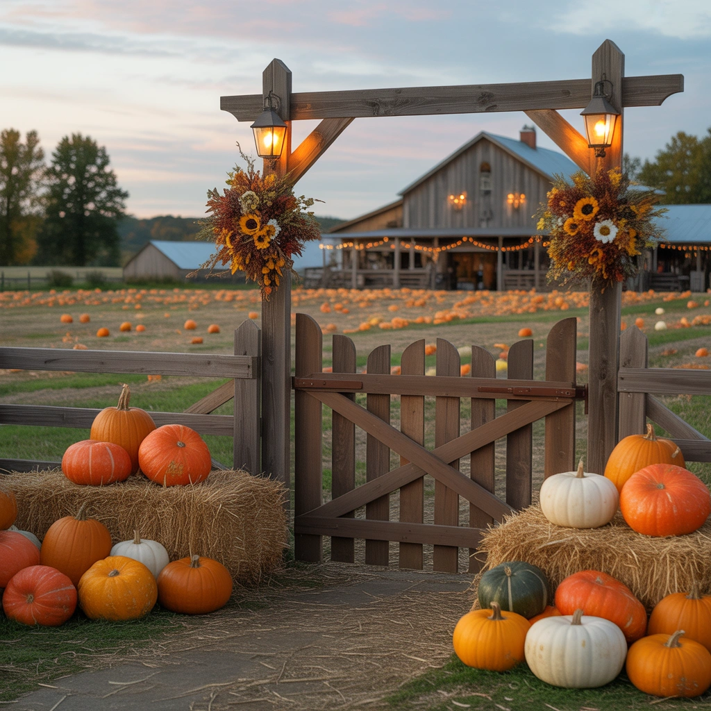 Create a Classic Rustic Pumpkin Patch Entrance