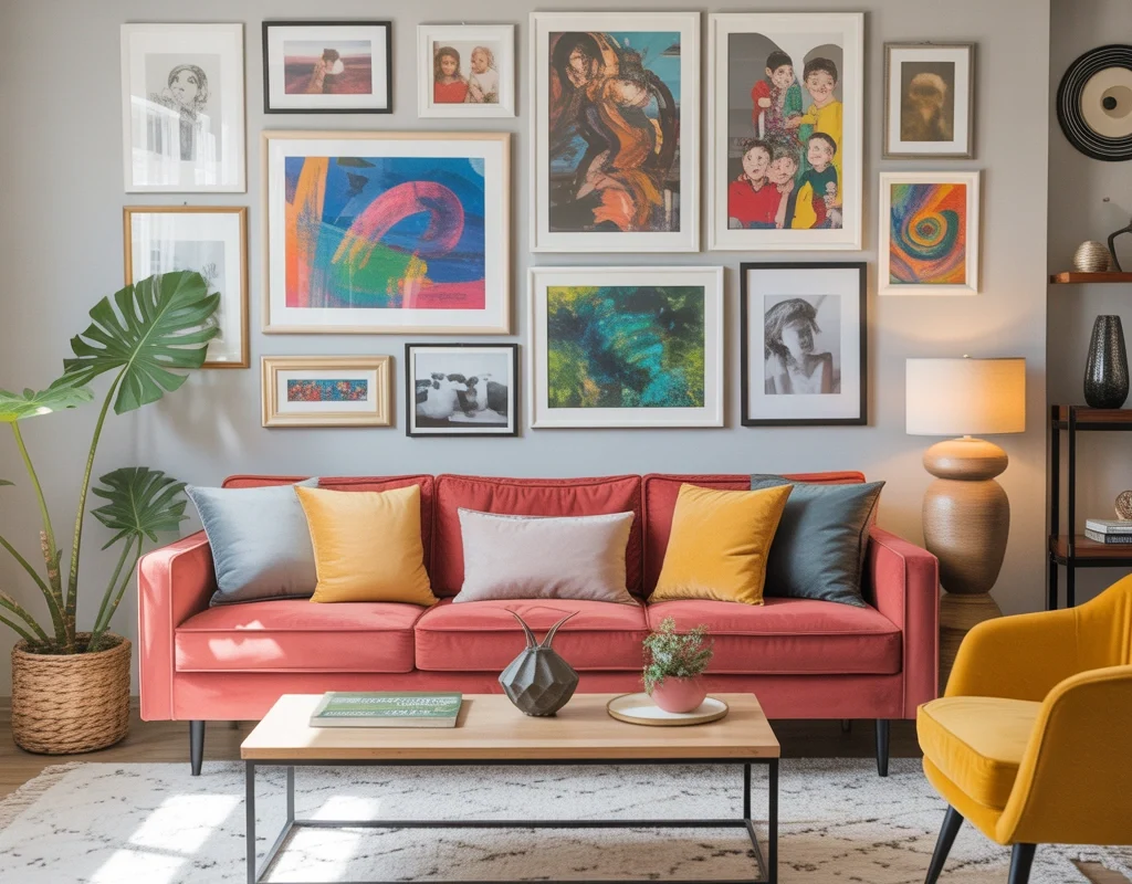 Create a Colourful Gallery Wall With Personal Memories