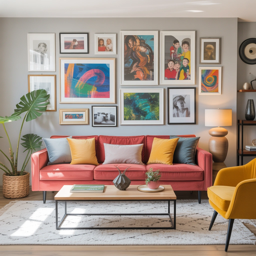 Create a Colourful Gallery Wall With Personal Memories