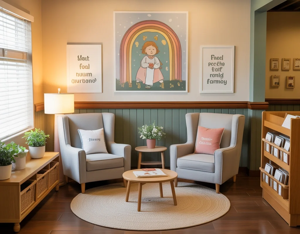 Create a Comfortable Parent and Caregiver Area