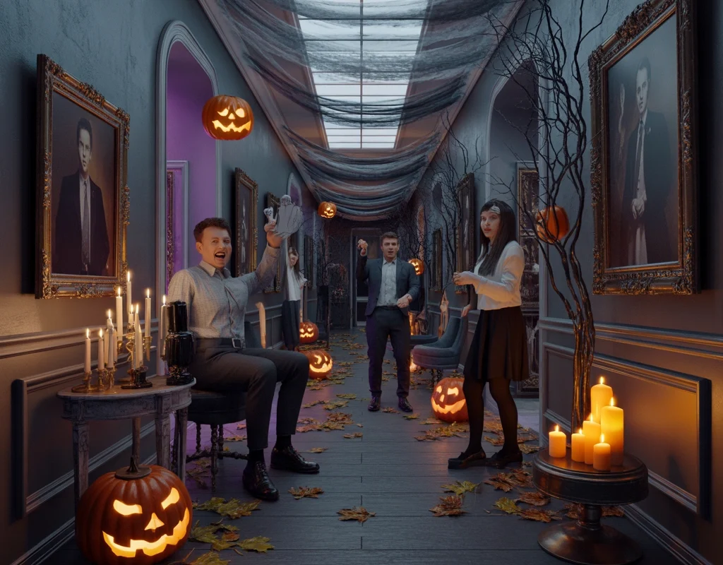 Create a Complete Halloween Office Theme With a Haunted Story Concept
