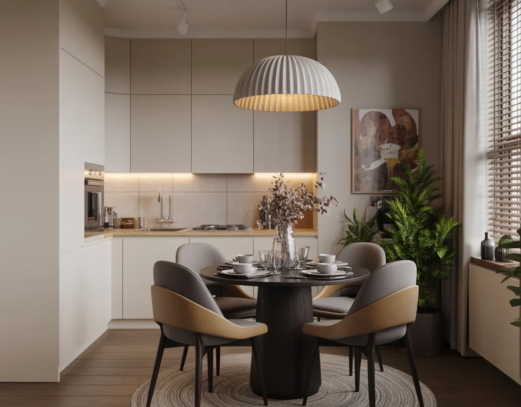 Create a Cozy Dining Area That Fits the Apartment Scale
