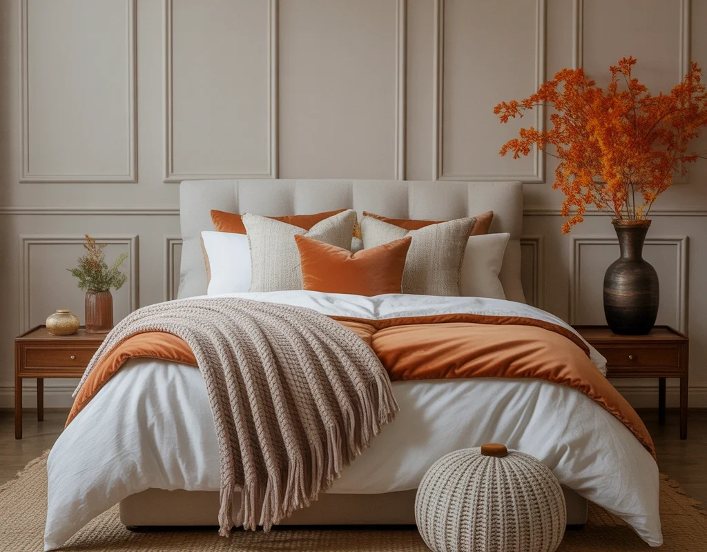 Create a Cozy Fall Bedding Arrangement