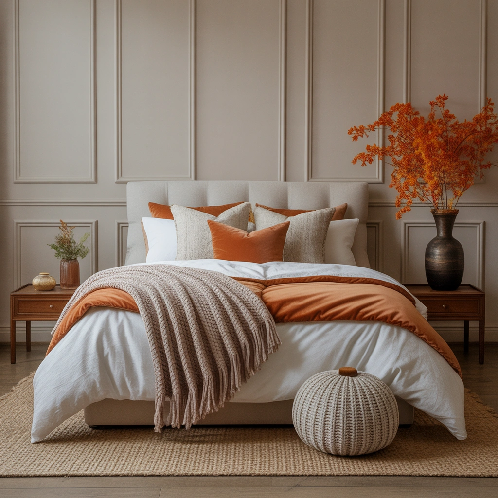 Create a Cozy Fall Bedding Arrangement