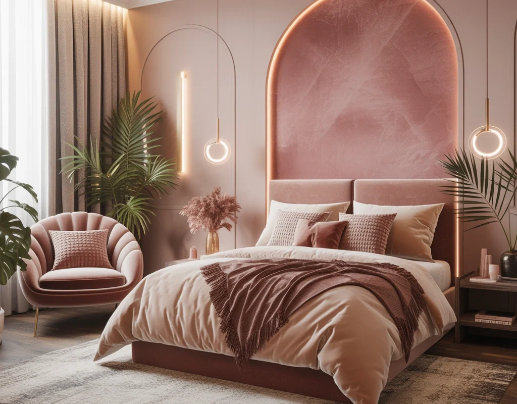 Create a Cozy Feminine Bedroom With Soft Colors and Comfortable Textures