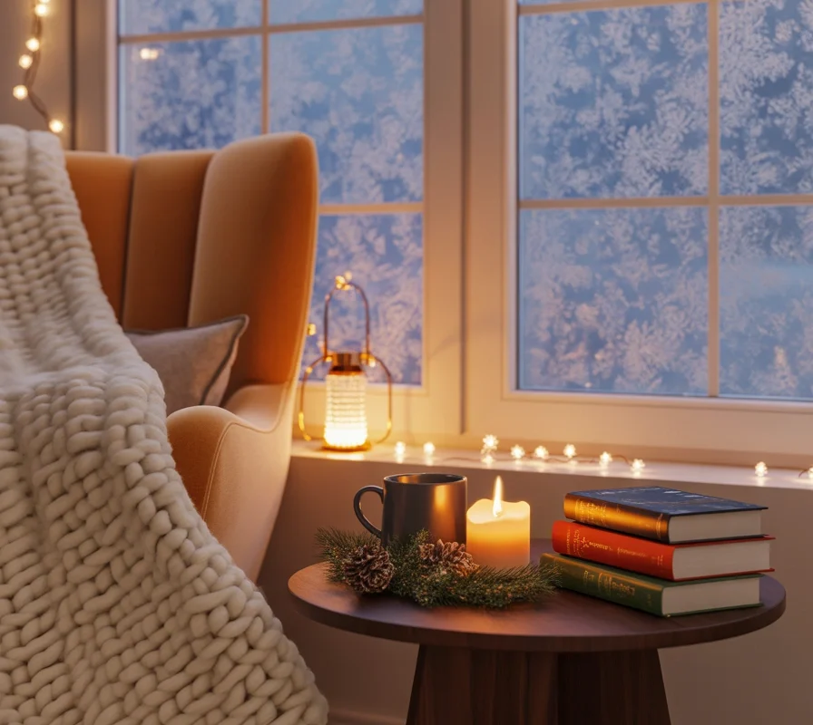 Create a Cozy Holiday Reading Corner in Your Bedroom