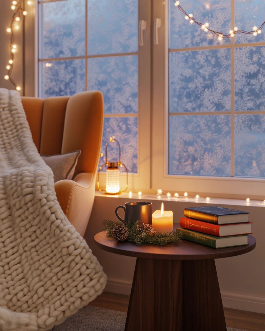 Create a Cozy Holiday Reading Corner in Your Bedroom