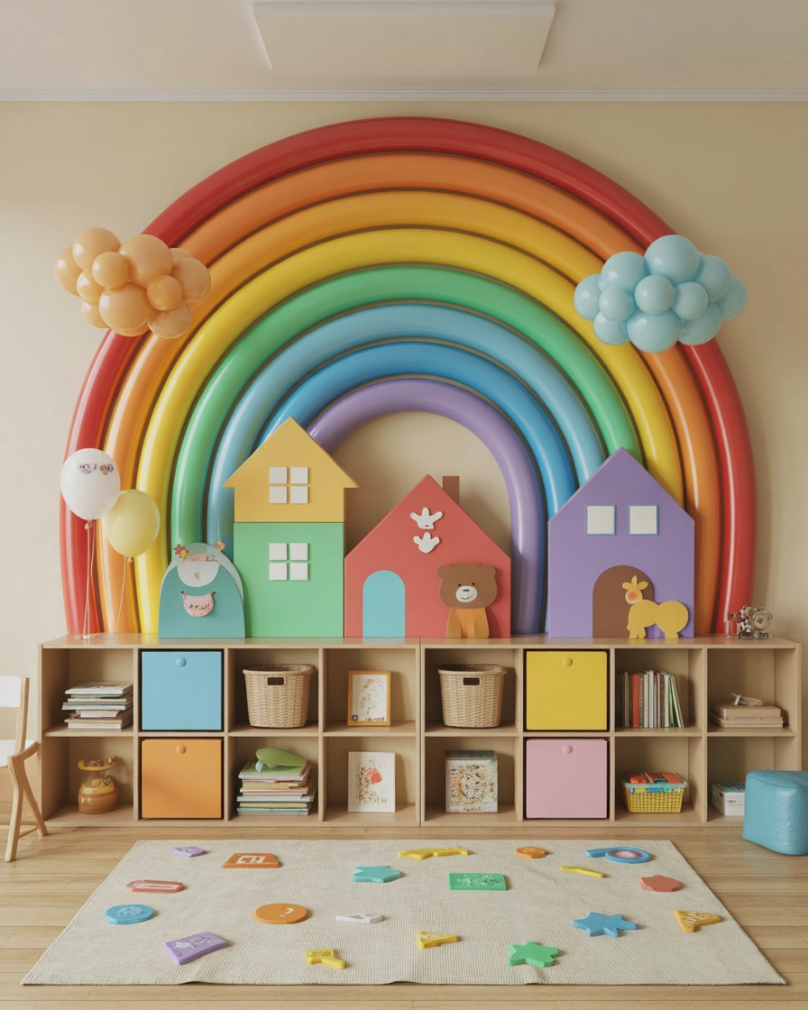 Create a Creative Shapes and Colors Wall