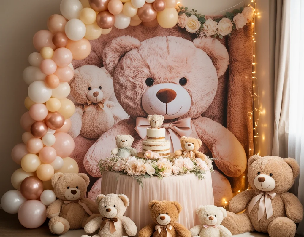 Create a Cute Teddy Bear Birthday Decoration Theme