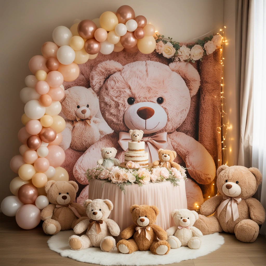 Create a Cute Teddy Bear Birthday Decoration Theme