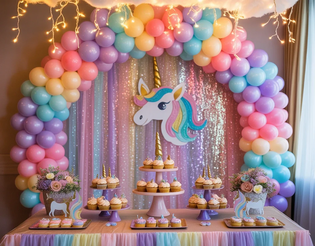Create a Cute Unicorn Birthday Party Decoration