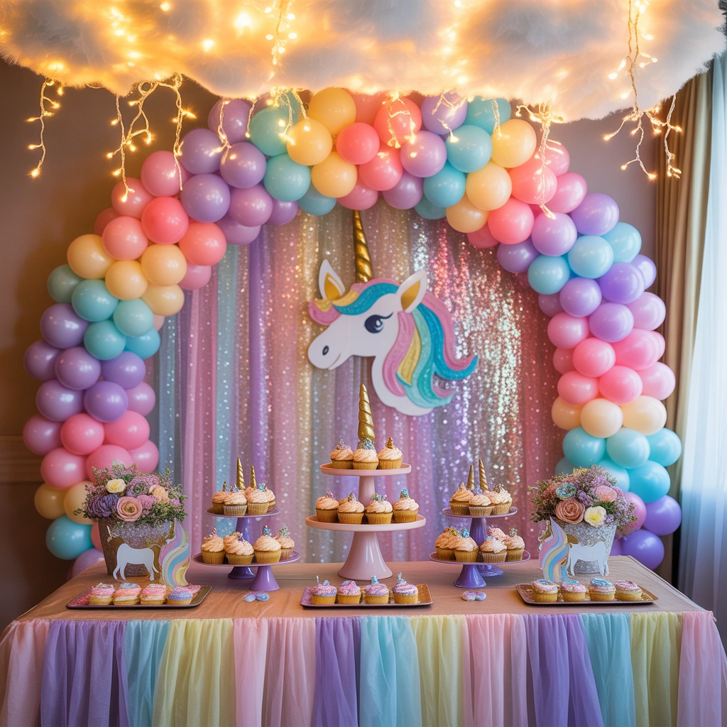 Create a Cute Unicorn Birthday Party Decoration