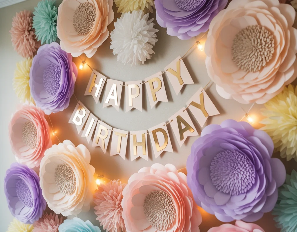 Create a DIY Paper Flower Wall