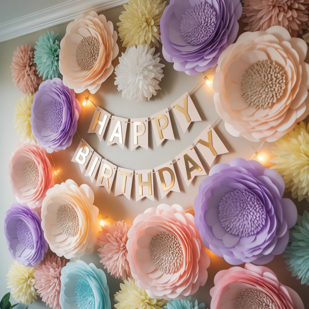 Create a DIY Paper Flower Wall