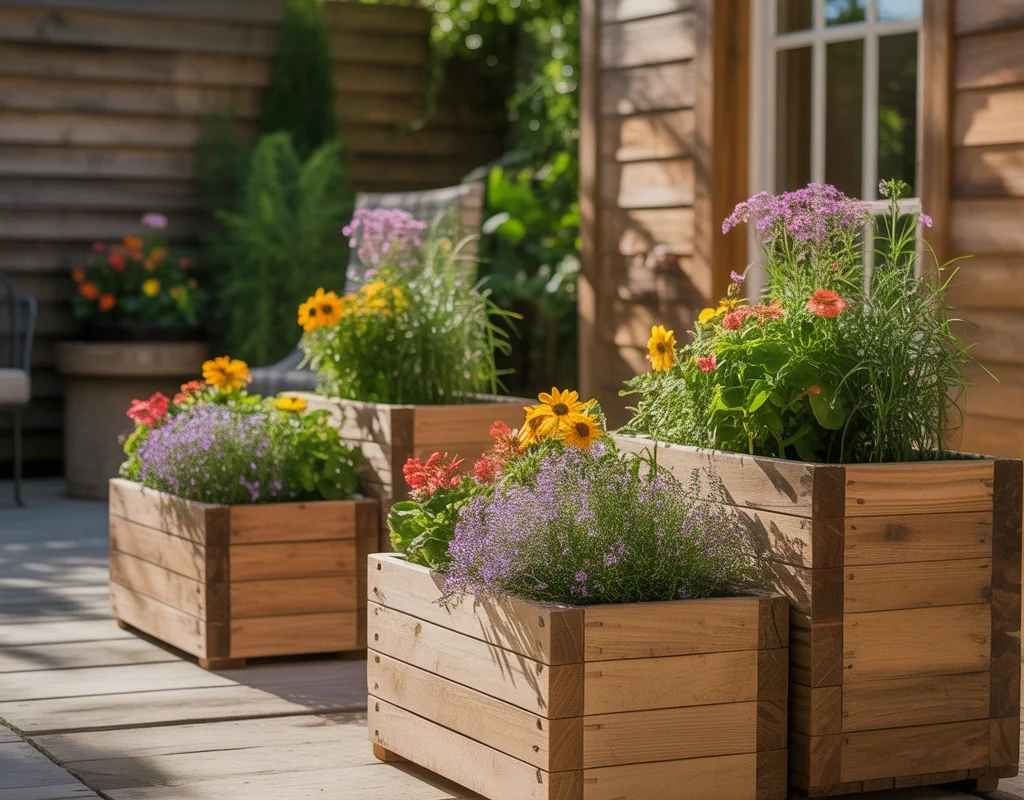 Create a DIY Wooden Outdoor Planter Box