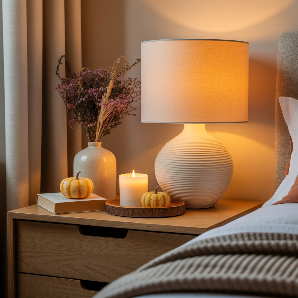 Create a Fall Inspired Nightstand Arrangement