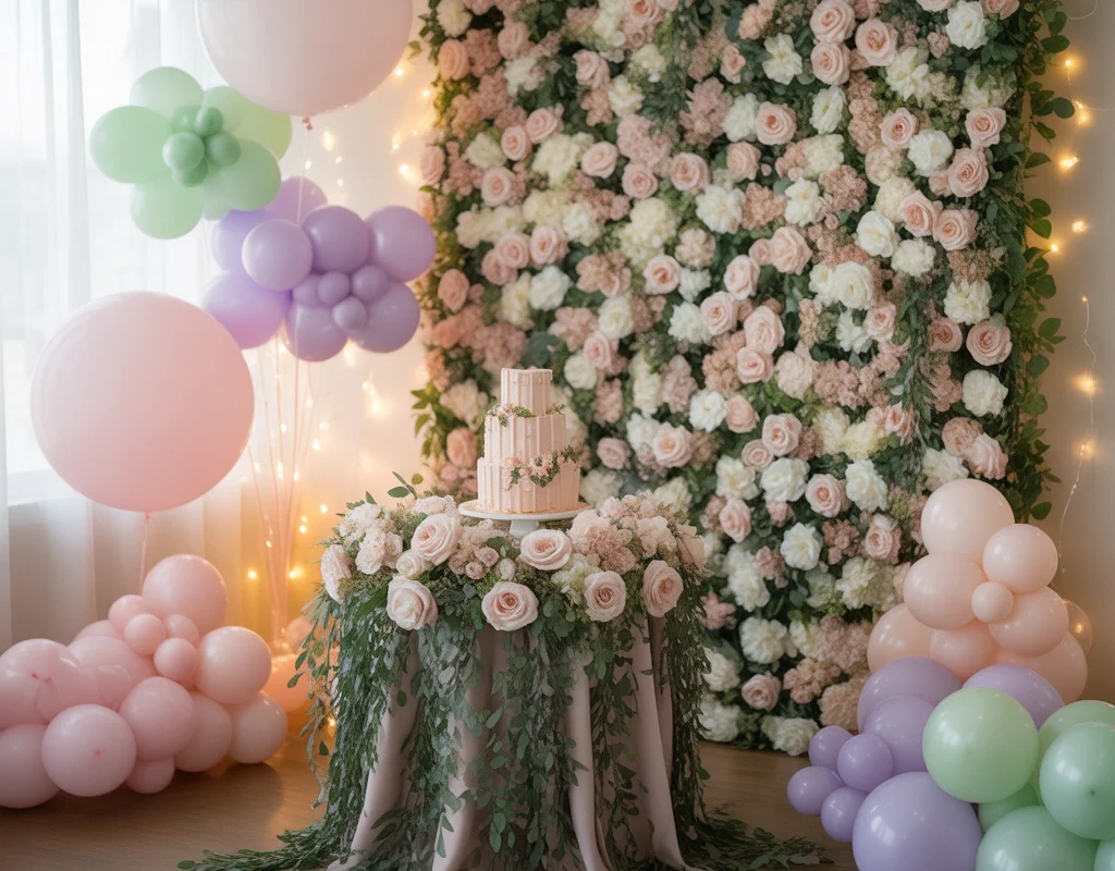 Create a Floral Garden Birthday Decoration at Home