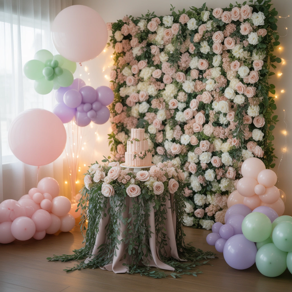 Create a Floral Garden Birthday Decoration at Home
