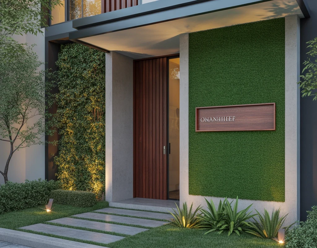 Create a Grass Wall Entrance Decoration