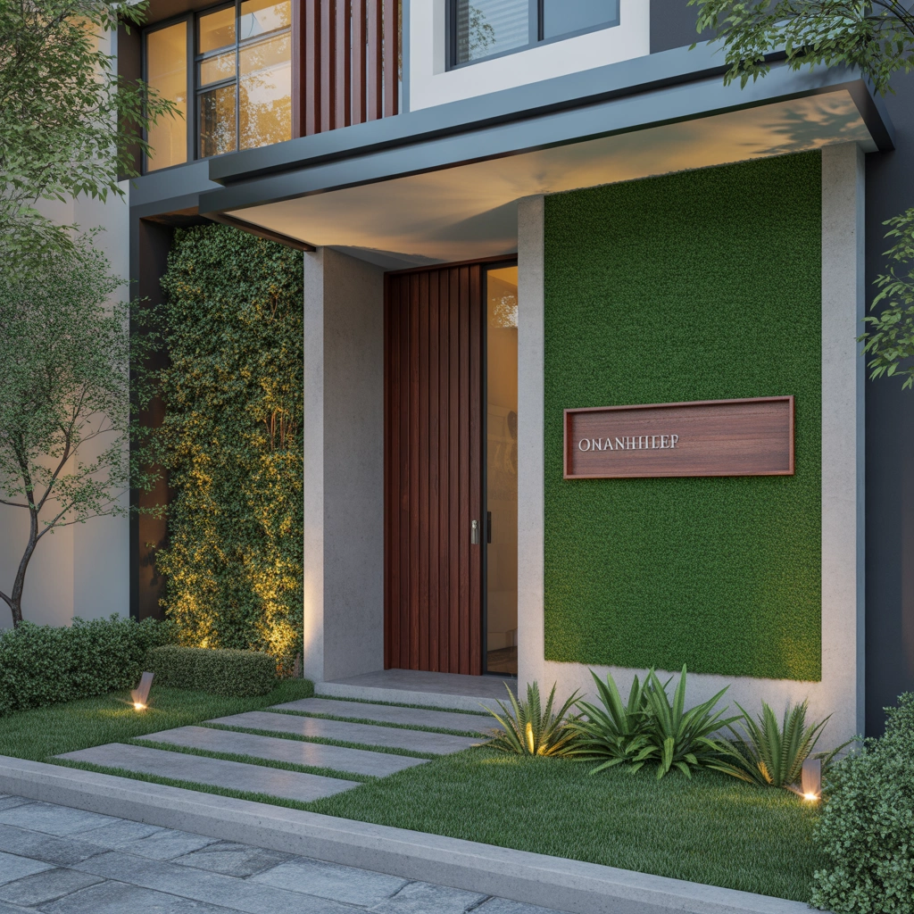 Create a Grass Wall Entrance Decoration