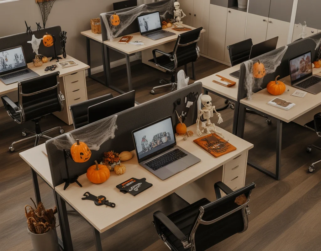 Create a Halloween Themed Employee Workstation Zone