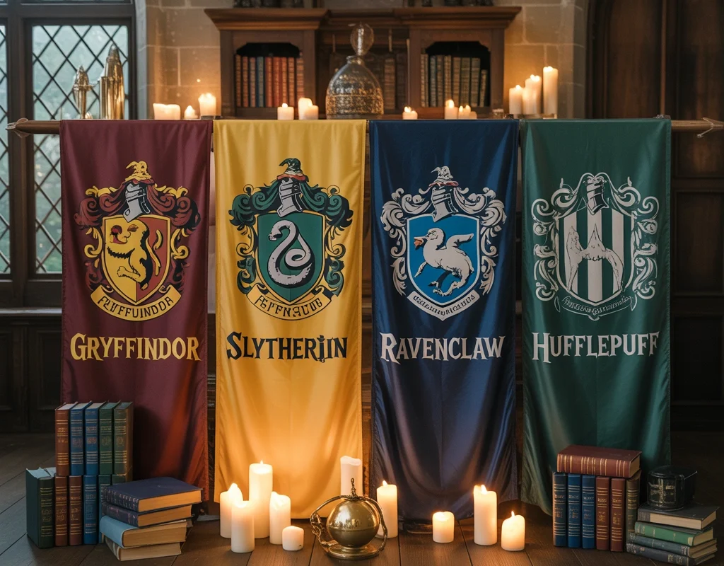 Create a Hogwarts House Themed Halloween Display