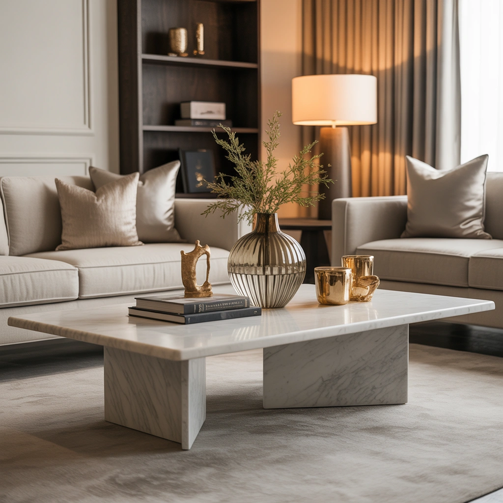 Create a Luxury Hotel Inspired Living Room Table Look