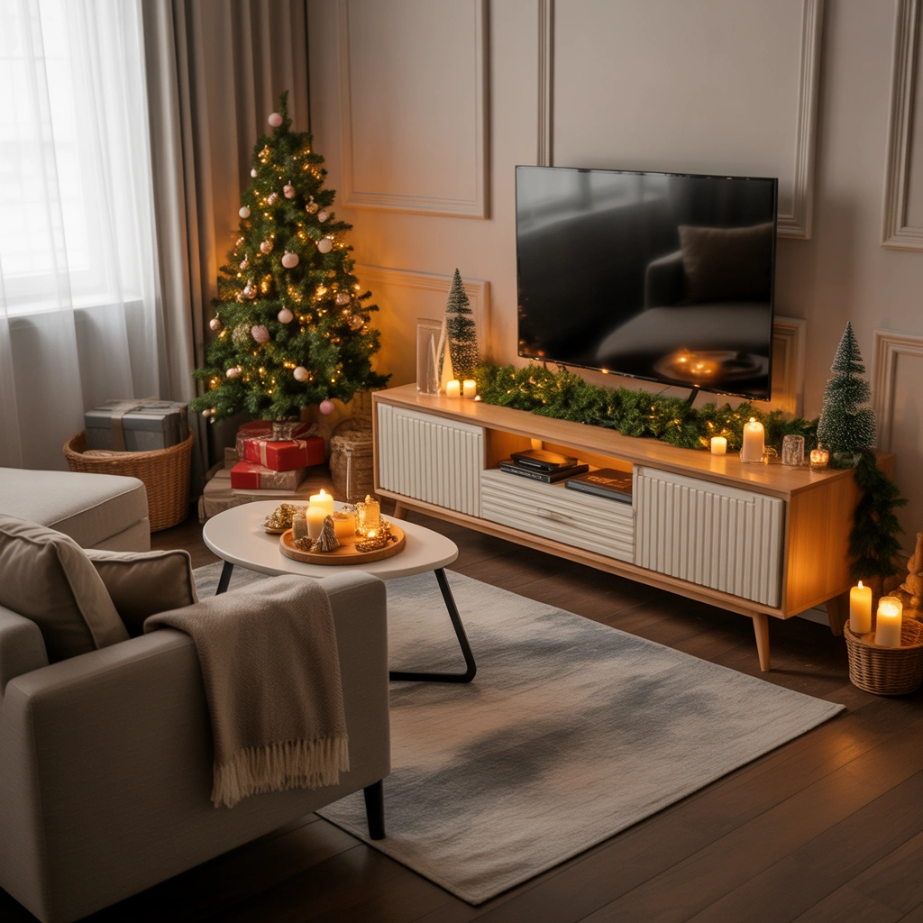 Create a Magical Christmas Entertainment Area