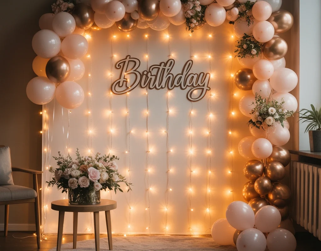 Create a Magical Fairy Light Birthday Wall Decoration