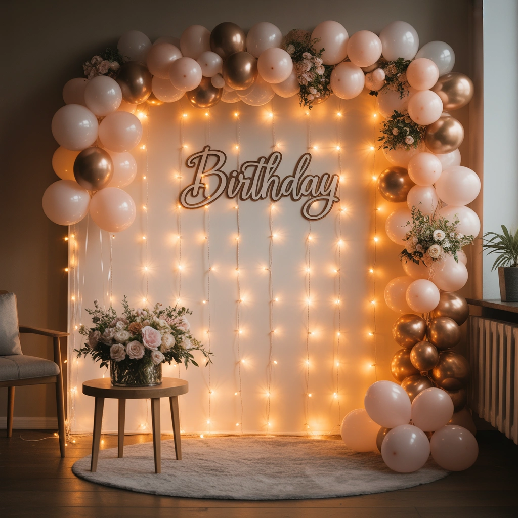 Create a Magical Fairy Light Birthday Wall Decoration
