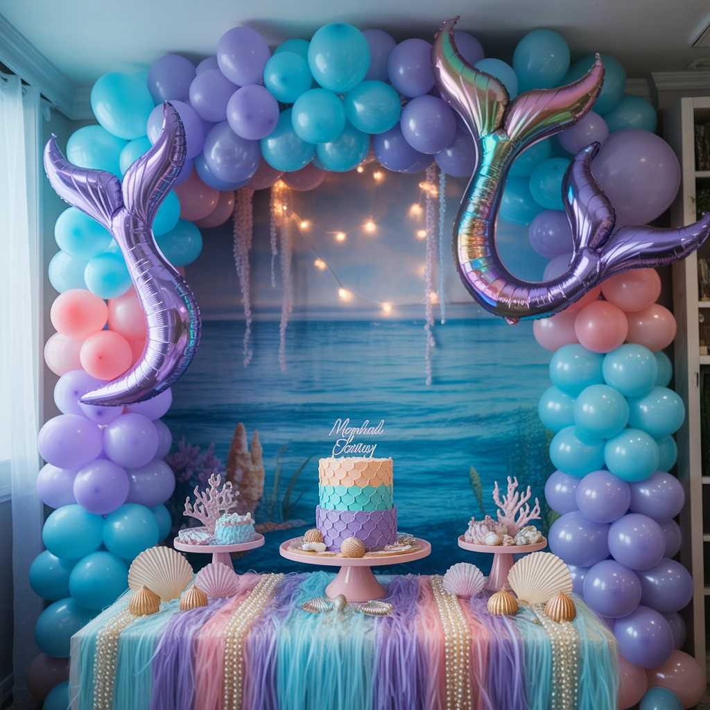 Create a Mermaid Underwater Birthday Theme