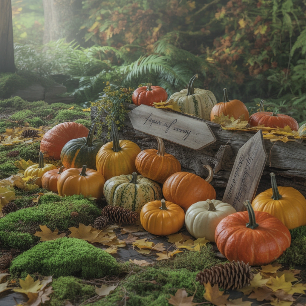 Create a Natural Woodland Pumpkin Patch