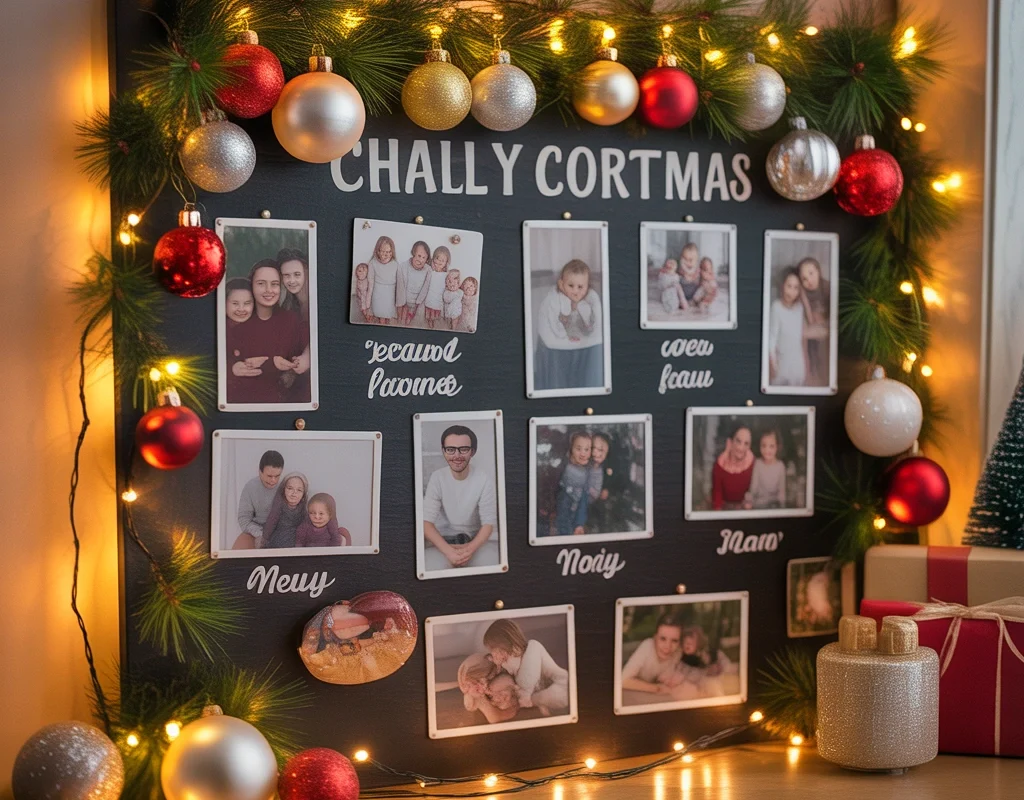 Create a Personalized Christmas Board Decoration With Family Names and Special Messages