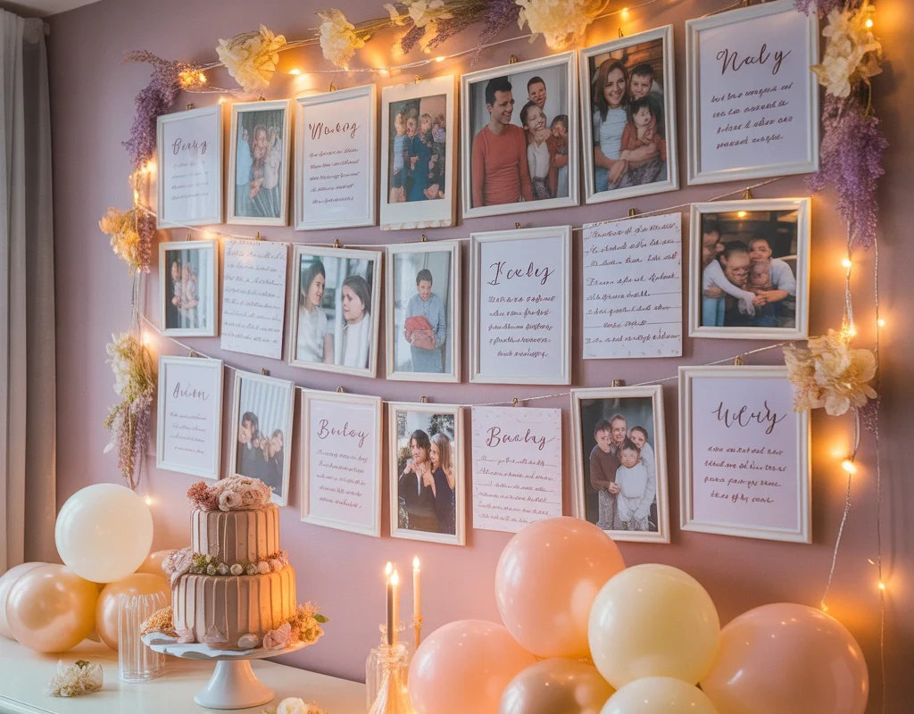Create a Personalized Memory Wall Birthday Decoration