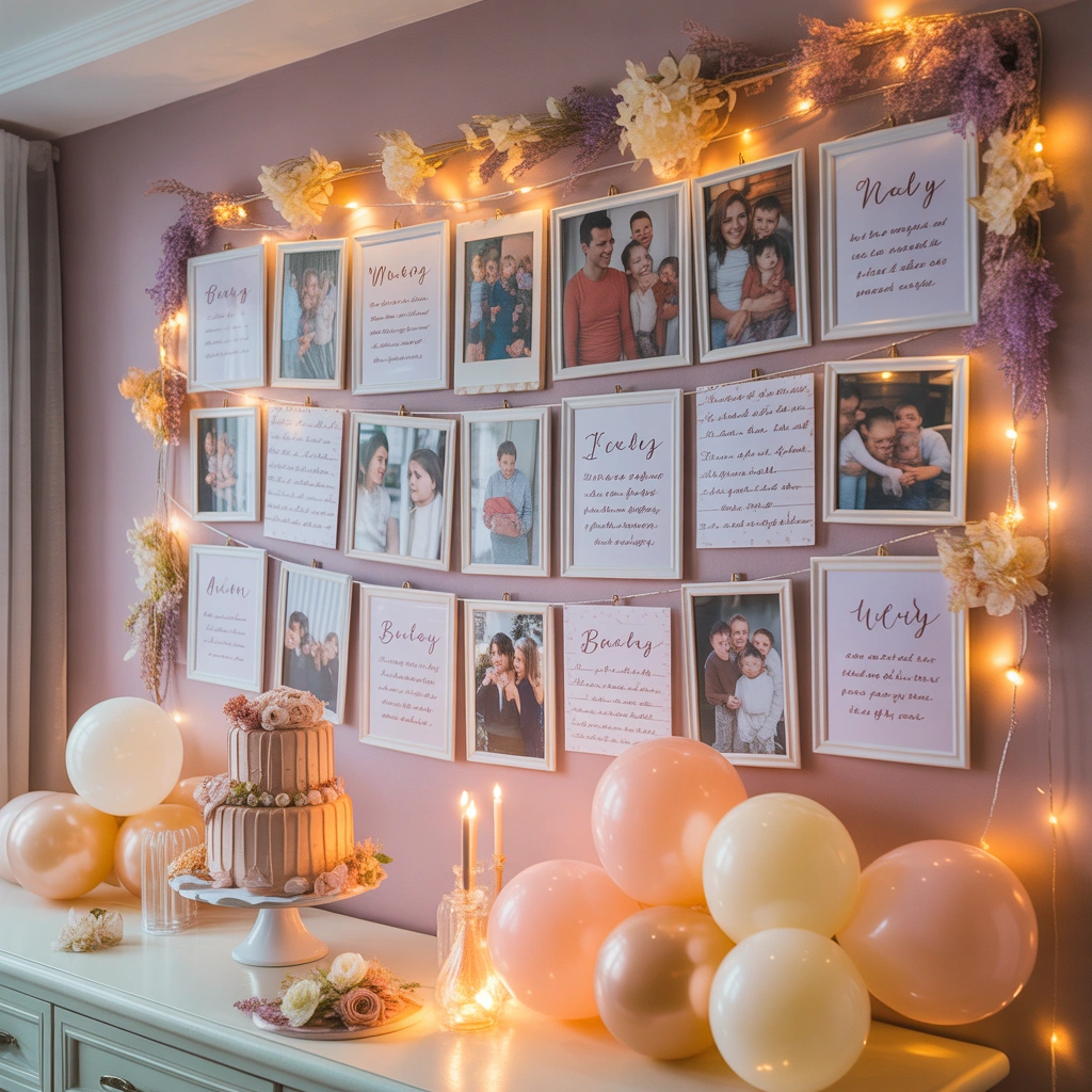 Create a Personalized Memory Wall Birthday Decoration