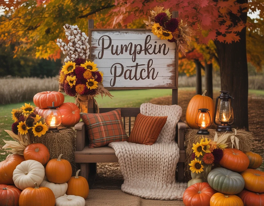 Create a Photo Worthy Pumpkin Patch Background