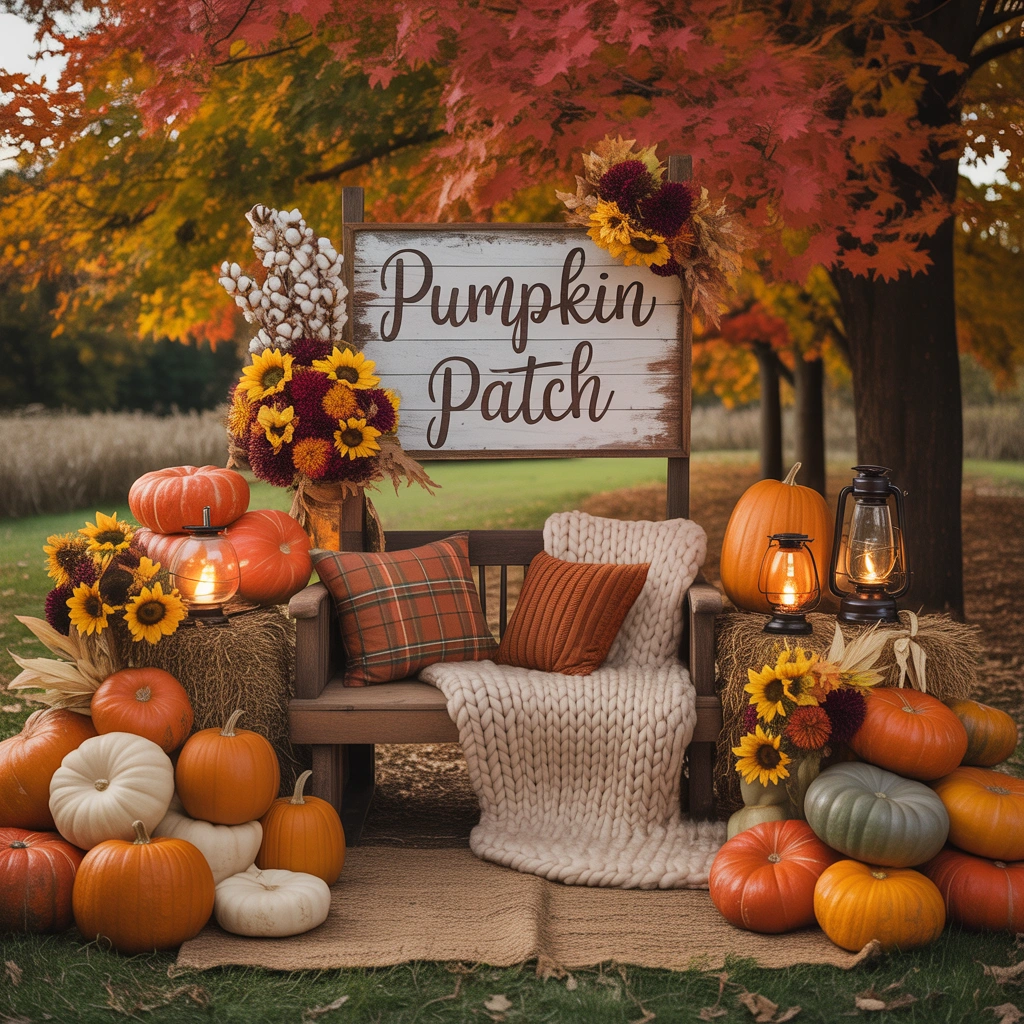 Create a Photo Worthy Pumpkin Patch Background