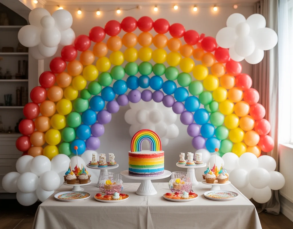 Create a Rainbow Birthday Decoration Full of Colors