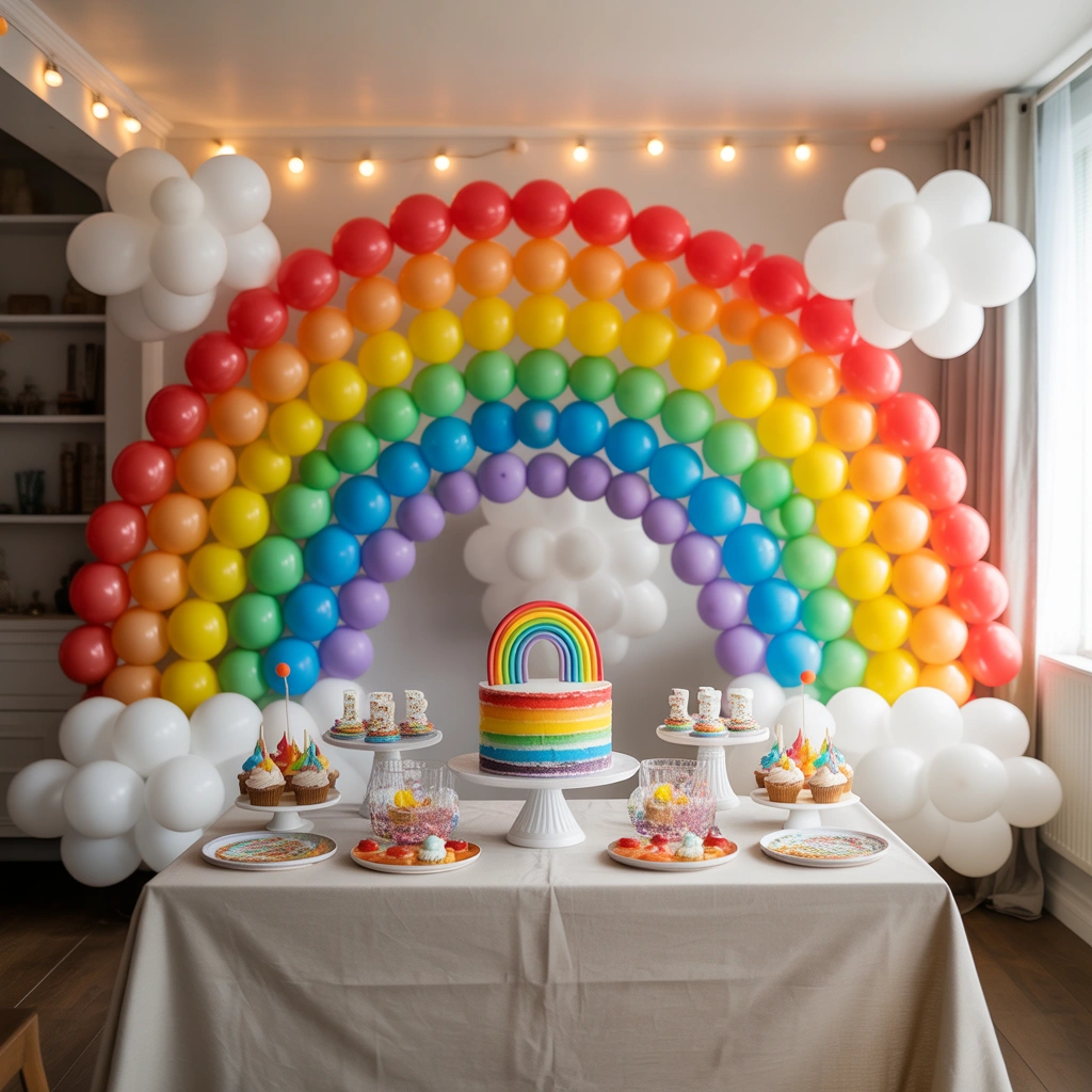 Create a Rainbow Birthday Decoration Full of Colors