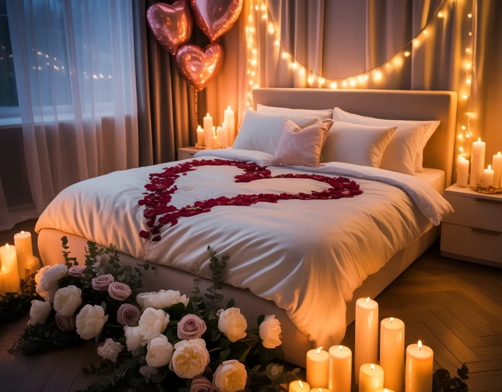 Create a Romantic Bedroom Anniversary Decoration