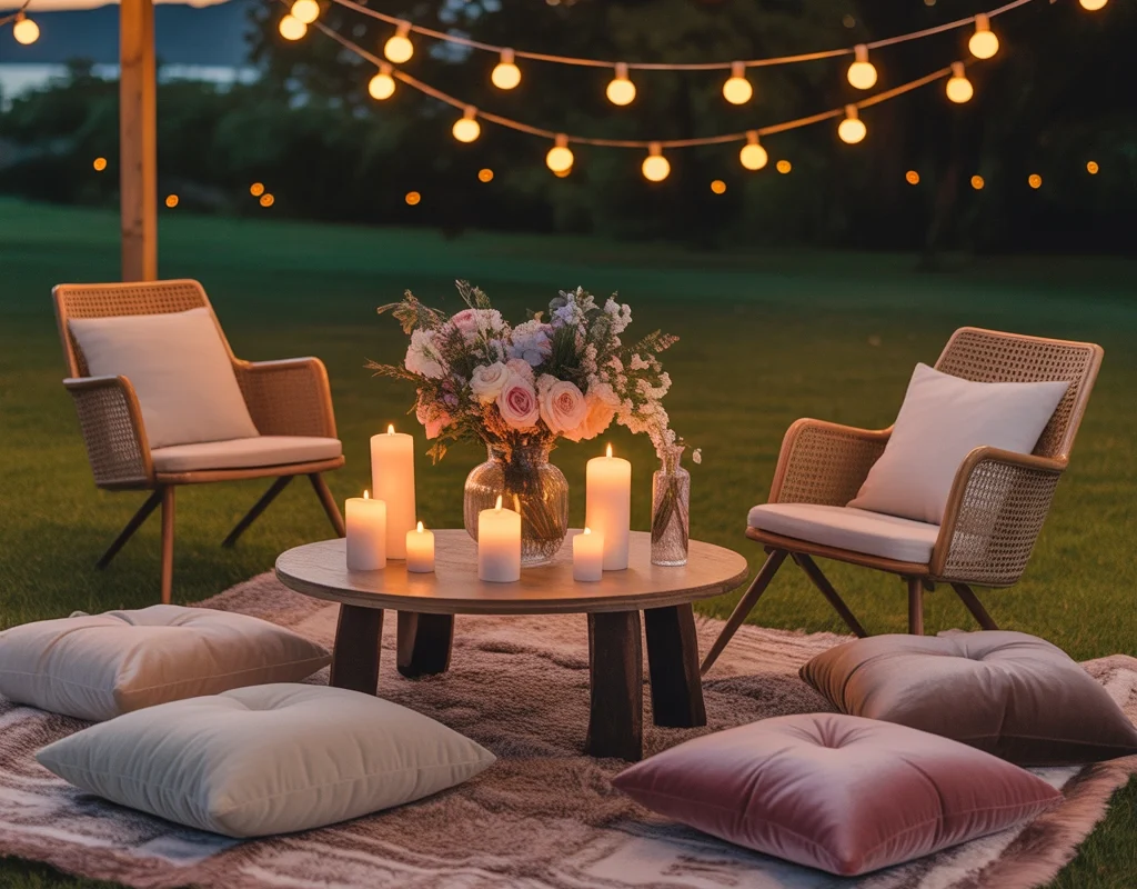 Create a Romantic Picnic Style Anniversary Decoration