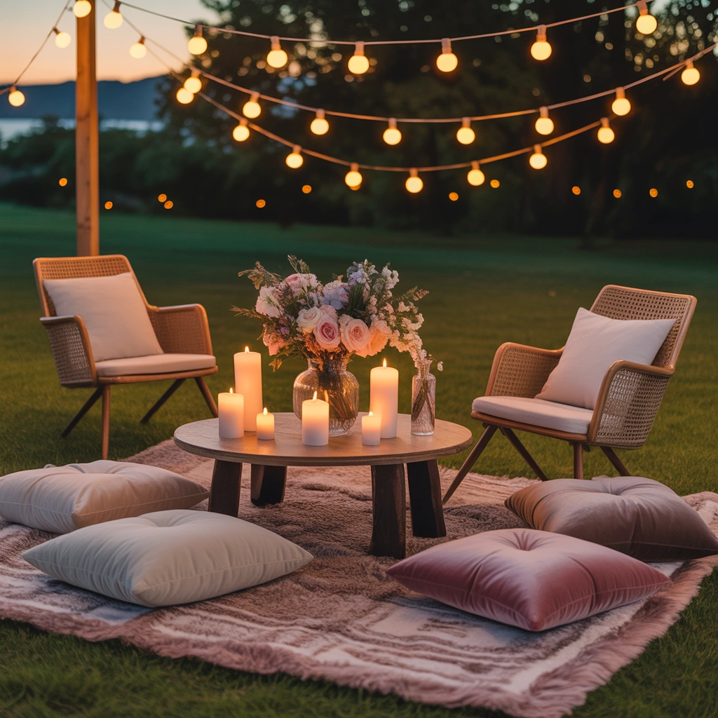 Create a Romantic Picnic Style Anniversary Decoration