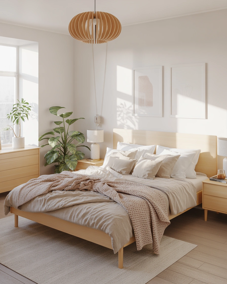 Create a Scandinavian Inspired Calm Bedroom