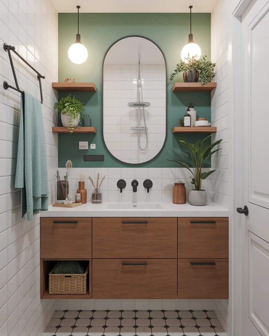 Create a Seafoam Green Accent Wall for a Budget Friendly Makeover
