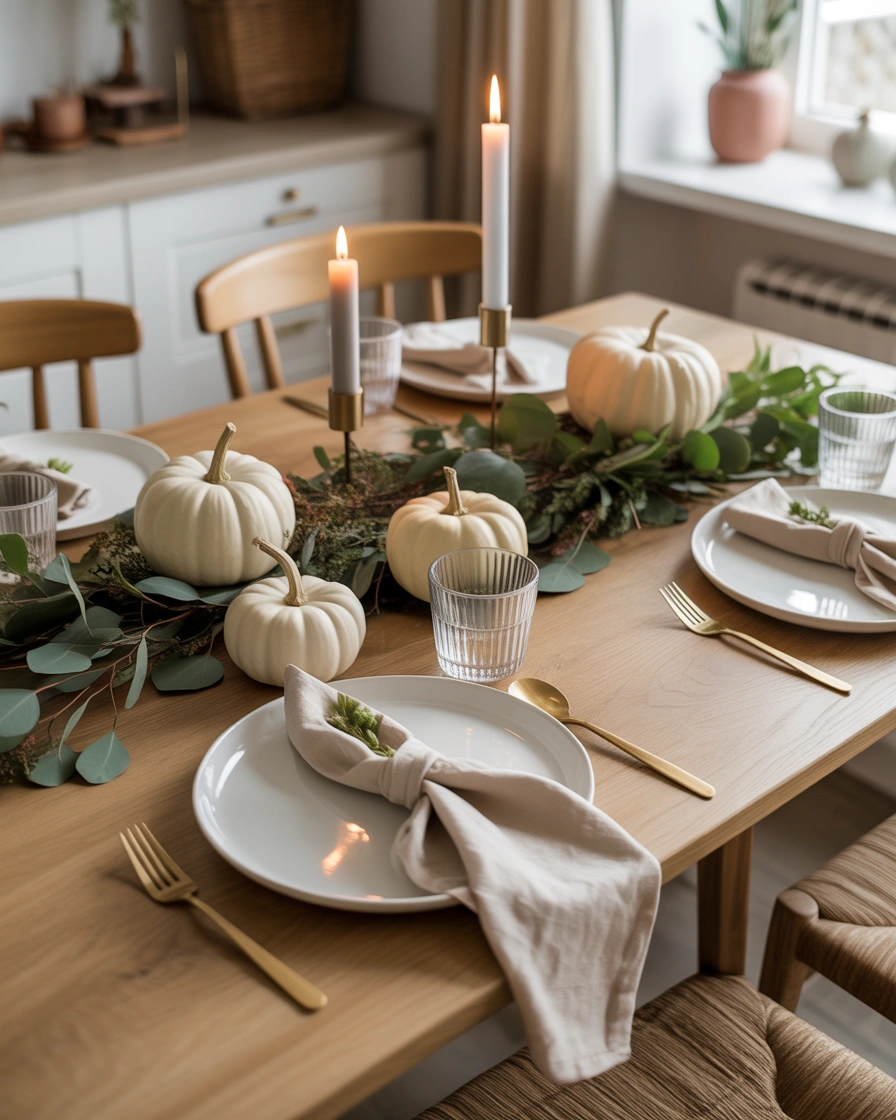 Create a Simple Scandinavian Thanksgiving Dining Table With Natural Beauty