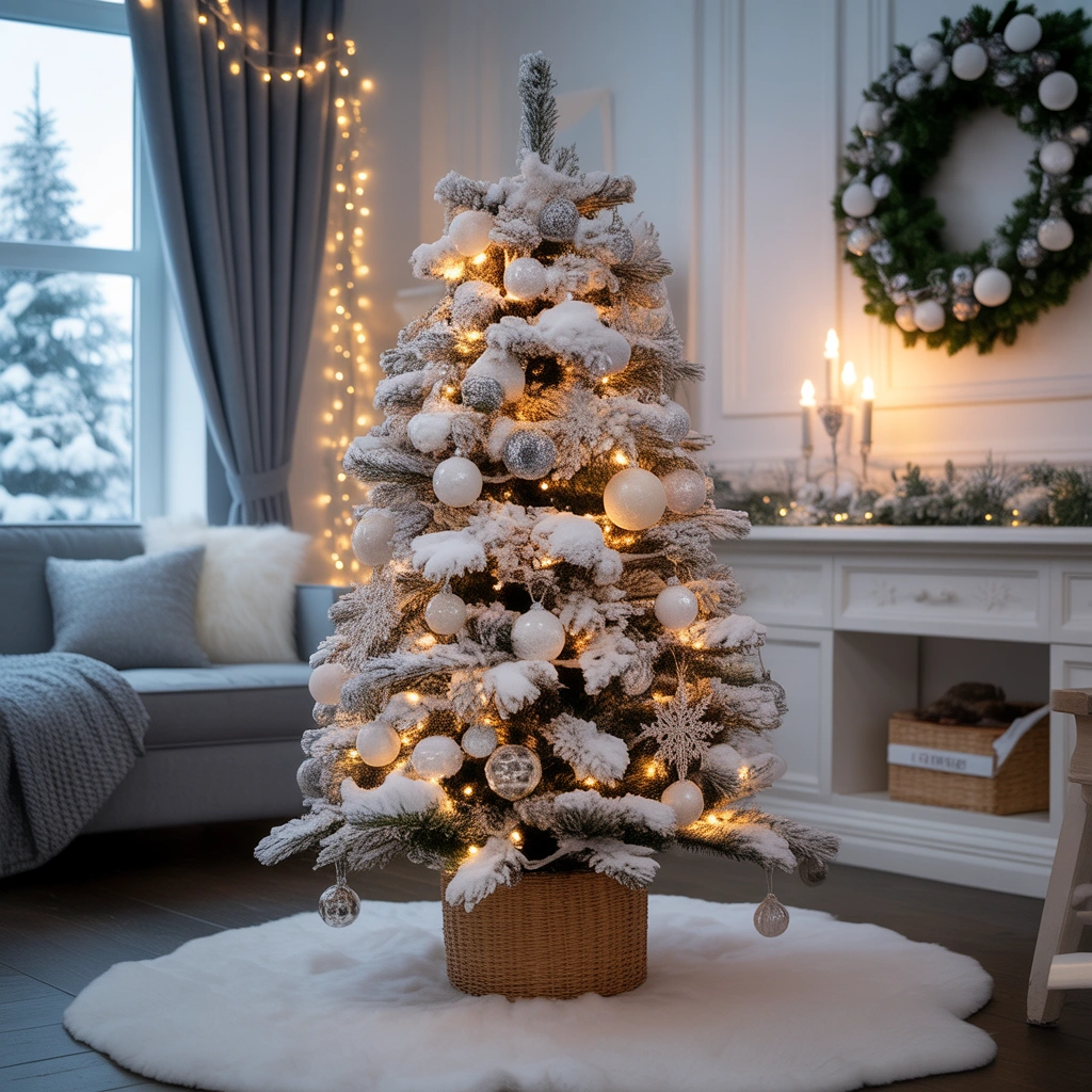 Create a Snowy Winter Wonderland Slim Tree
