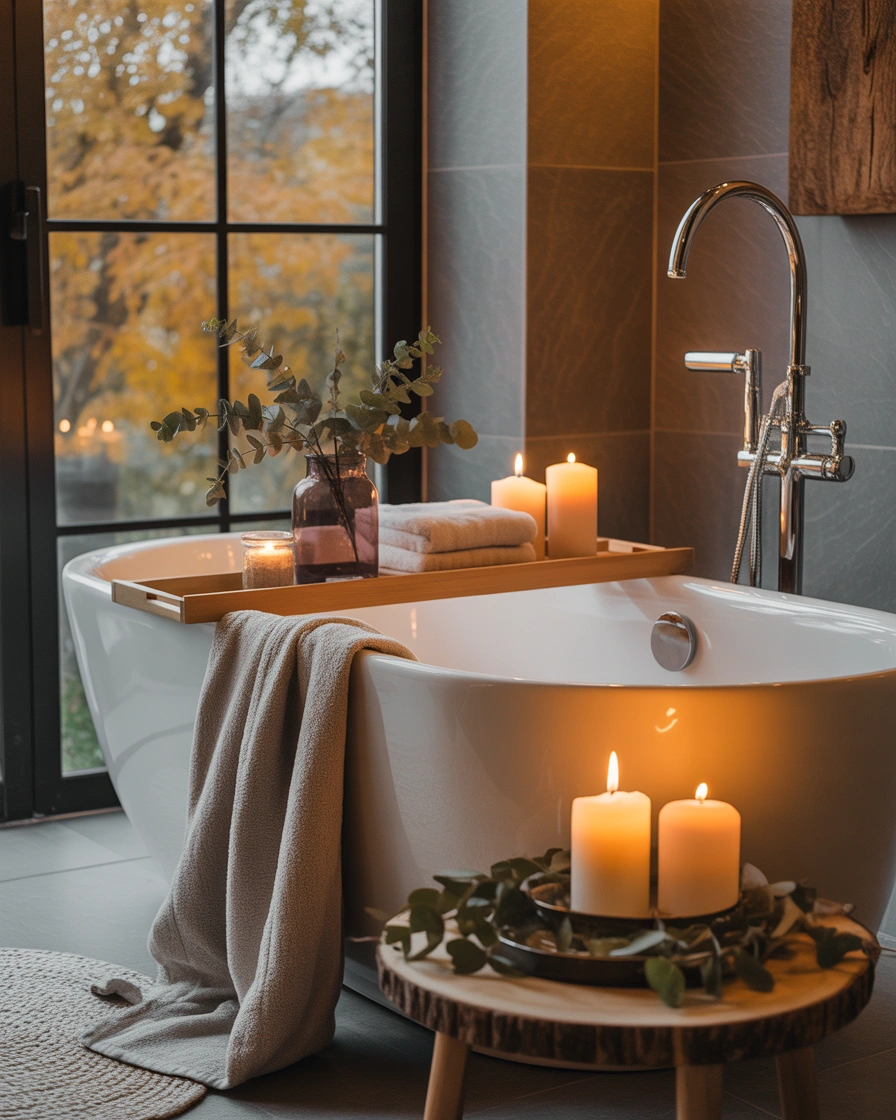 Create a Spa Inspired Fall Bathroom Retreat